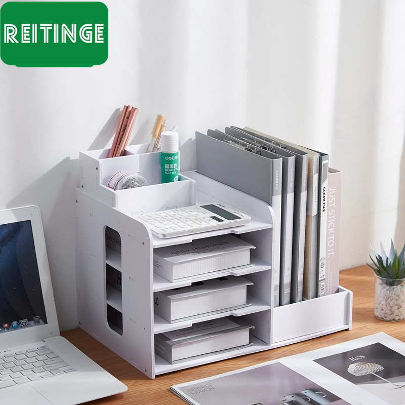 REITINGE  Hộp Đựng Bút Để Bàn Văn Phòng Hộp Đựng Đồ Ngăn Kéo Nhiều Tầng Đựng Đồ Lặt Vặt Thông Tin Đồ Lặt Vặt Lớn Kèm Kệ Đựng