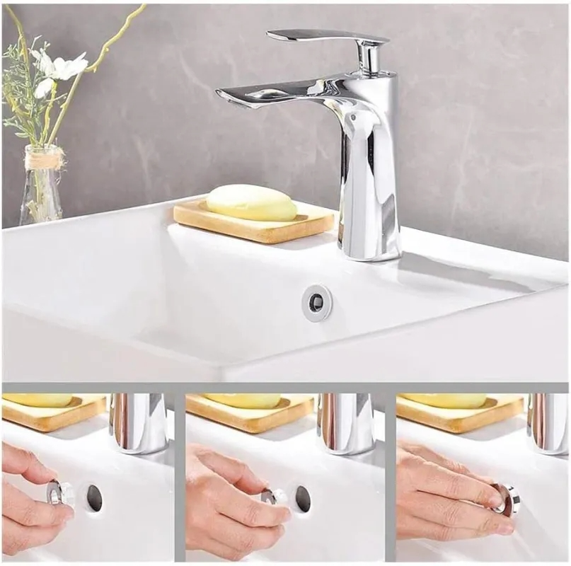 4pcs Bathroom Basin Faucet Sink Overflow Cover Replacement Hole Cover ...