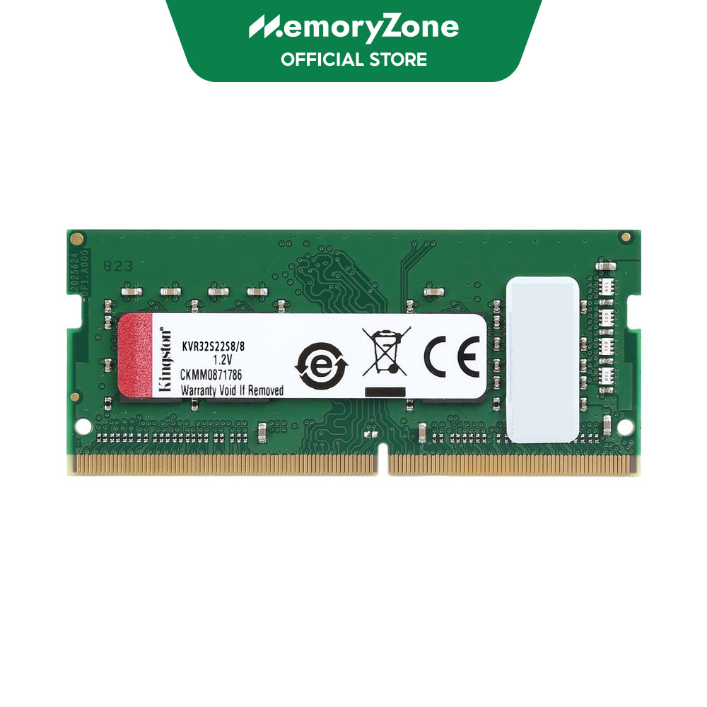 Ram laptop kingston ddr4 8gb bus 3200 kvr32s22s8/8
