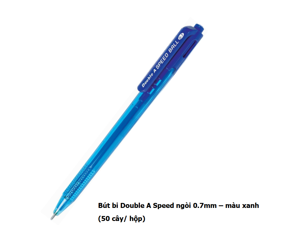 Hộp bút bi Double A Speed ngòi 0.7mm (12 cây)