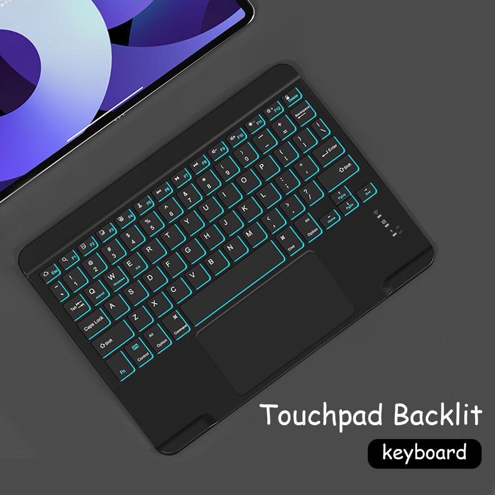 1 Wireless Bluetooth Keyboard With Touchpad N Portugue Spanish Tablet Keyboards For Suitable For Xiaomi Pad For Ipad Windows