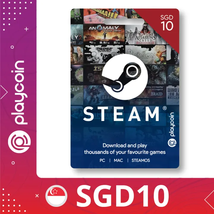 Instant Email Steam Wallet Sgd 10 Sg Code Redeem Digital Voucher Credit For Pc Games On Valve Steam Digital Games Launcher Playcoin Lazada Singapore