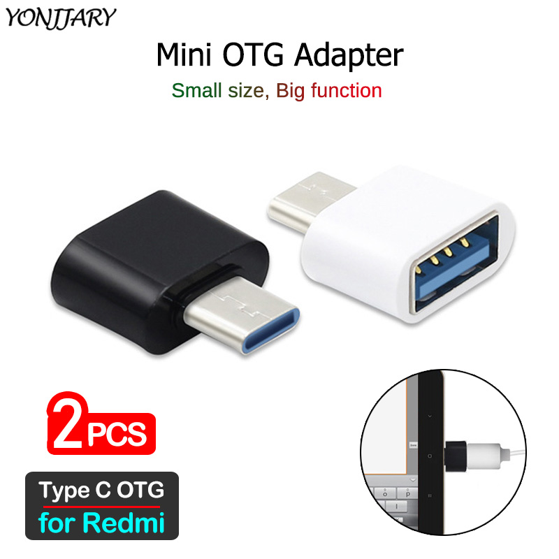 【Duoupa Store
】USB-C OTG Adapter for Xiaomi Redmi Note 10 9S 9 8 8T 7 Pro Max USB Type C OTG Connector for Redmi 8 8A K20 K30 K40 5G. 