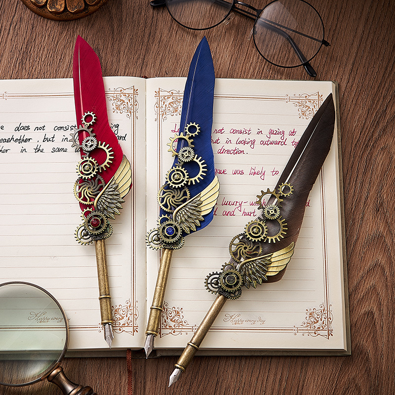 Sale】 European Style Retro Quill Pen Dip Water Pen High Color Value ...
