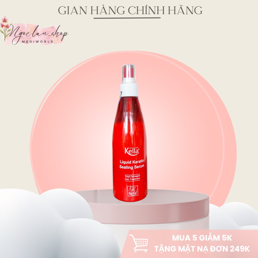 Xịt dưỡng tóc kella keratin phục hồi tóc hư tổn - lyo.mediworld