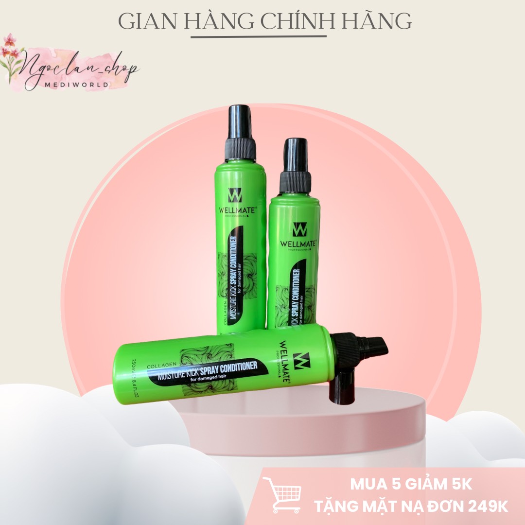 Xịt dưỡng tóc Wellmate chính hãng 250ml