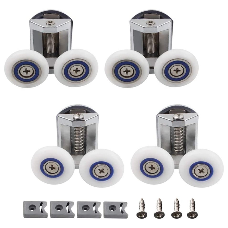 DOITOOL 25mm Diameter Shower Door Rollers Replacement Alloy