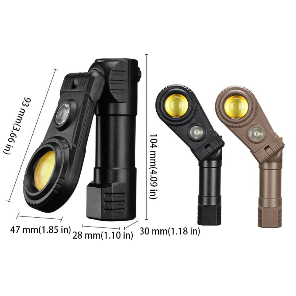 Work Lamp 180° Foldable Gym Lamp Magnetic Base Multi-Functional ...