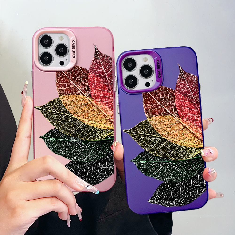ZeroQiQi for Samsung S20 Plus Back Cover Leaf Specimen Creative Contrast Color Hard Phone Case for Boy Girl. 