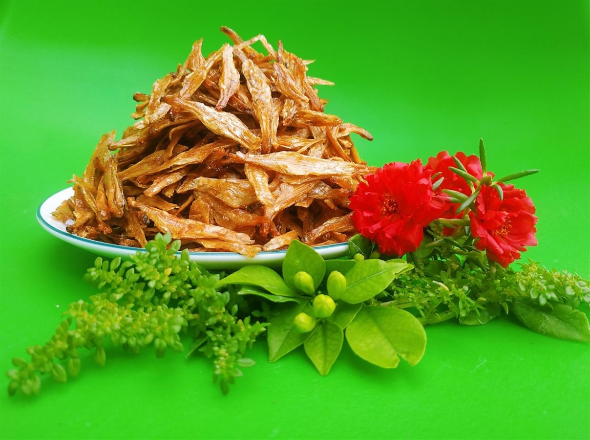 CÁ CƠM SẤY GIÒN ĐẦM SEN - 150gr