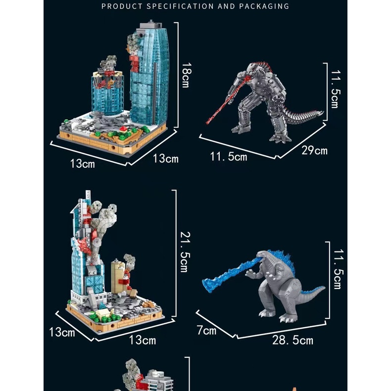 利Bộ Đồ Chơi Lắp Ráp Lego Hình Godzilla vs King Kong 3D