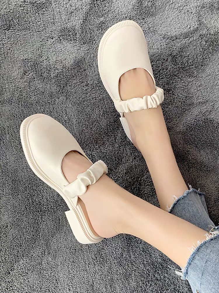 Giày sục đế 2cm da cực mềm dáng nhẹ nhàng nữ tính