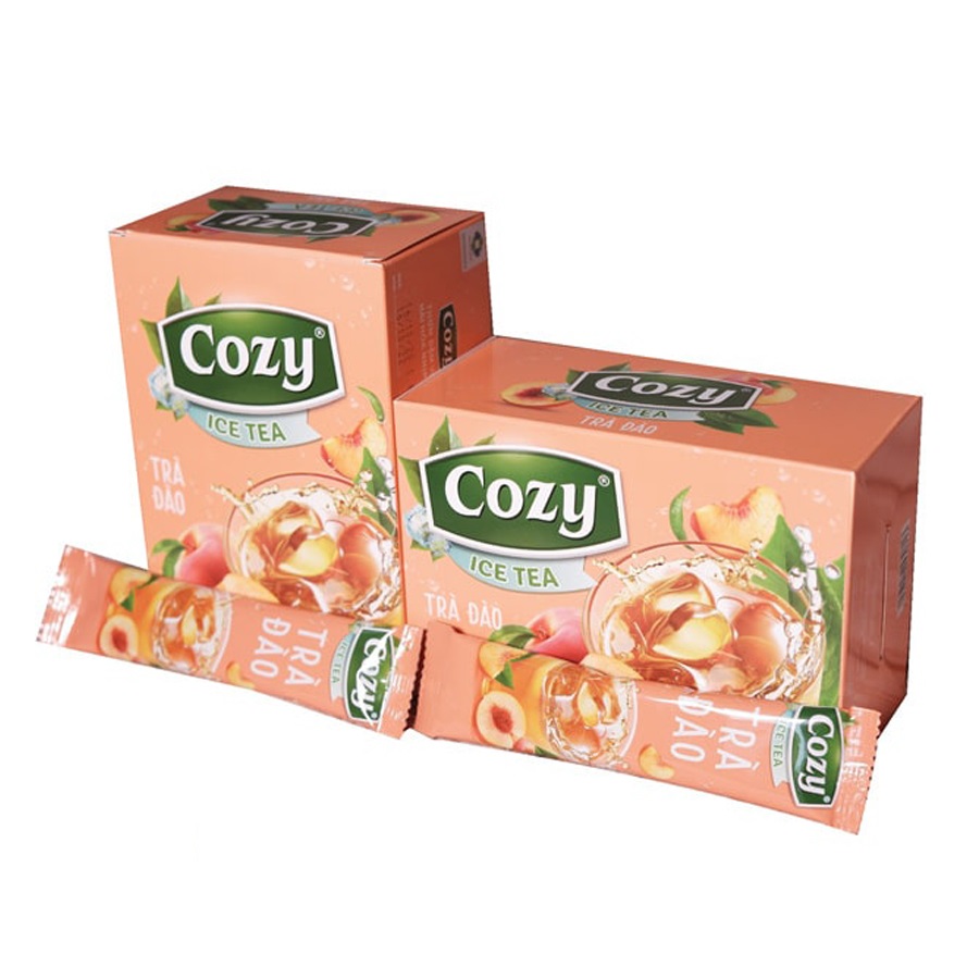Trà ĐÀO Hòa Tan Cozy hộp 240g (16 gói x 15g)