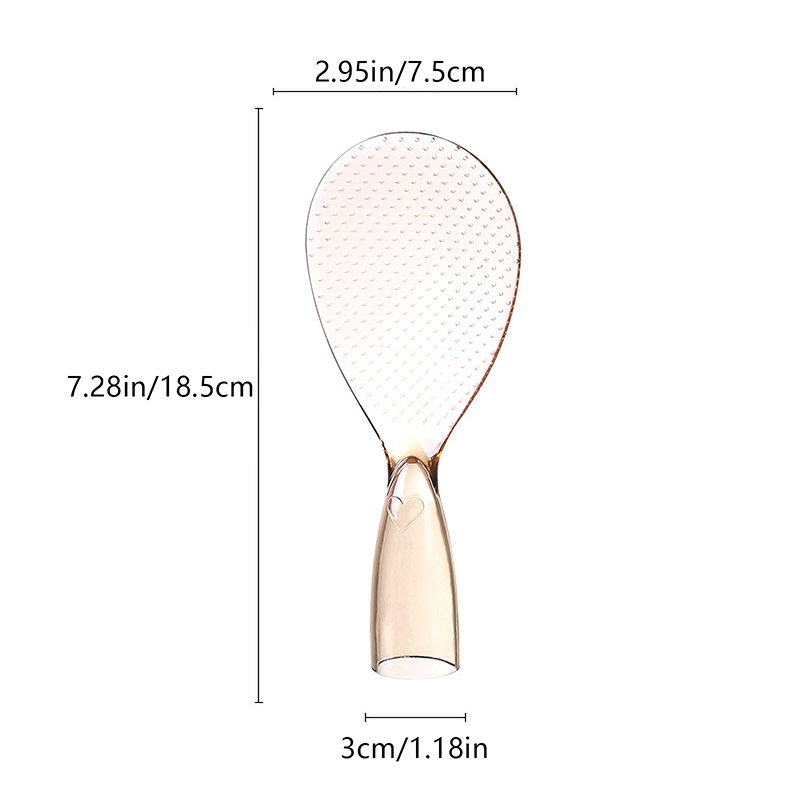 White Standing Silicone Rice Spoon Rice Potato Server