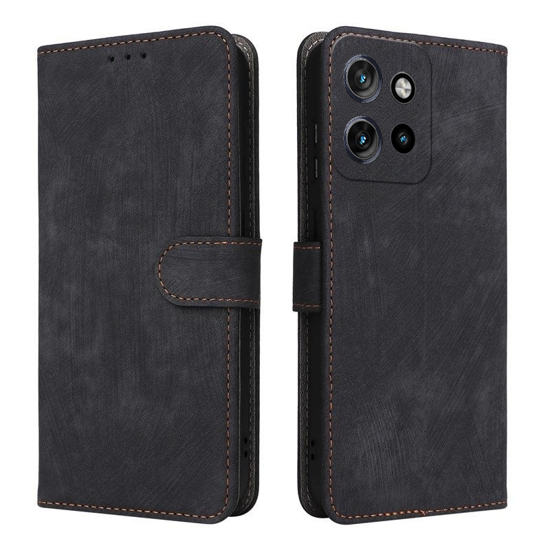 Custodia Con Motivo Legno Per Motorola Edge 50, G85, X50 Ultra – Antiurto In Similpelle