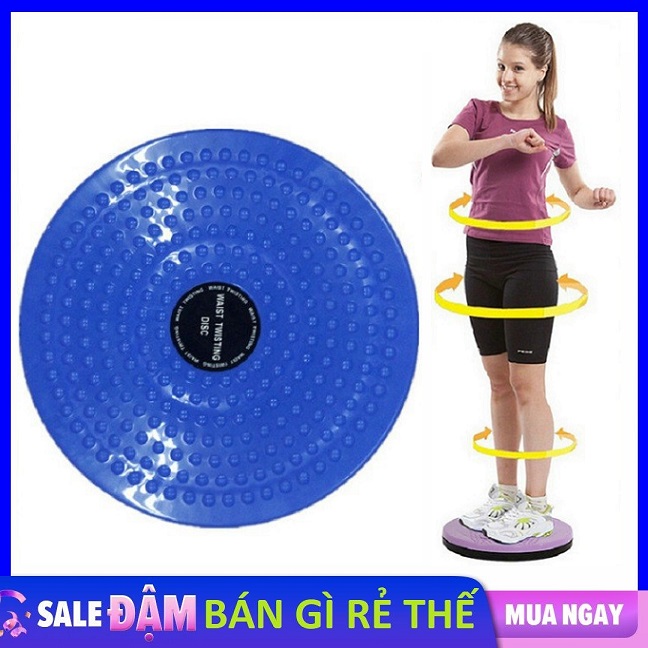 Đĩa xoay eo tập thể dục 360 độ , dụng cụ bàn xoay tập cơ bụng eo thon giảm cân tại nhà phòng gym có hạt massage bàn chân cực tốt