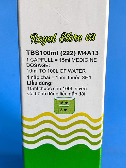 Dung dịch các vấn đề về cá cảnh SH1 The Best (100ml)