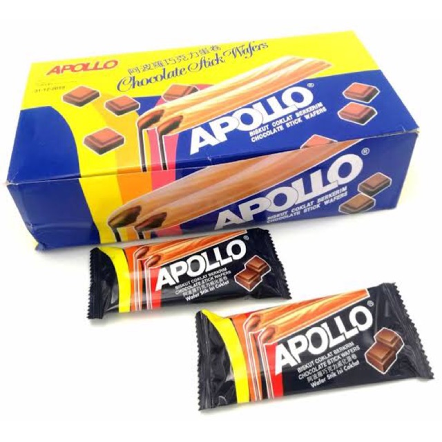 Apollo Chocolate Wafer Stick X 1 Box 30 Packets Lazada Singapore