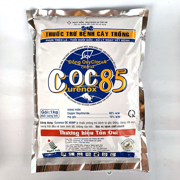 Thuốc trừ nấm bệnh Coc85 Diệt vi khuẩn 1kg Chính hiệu Tân Qui