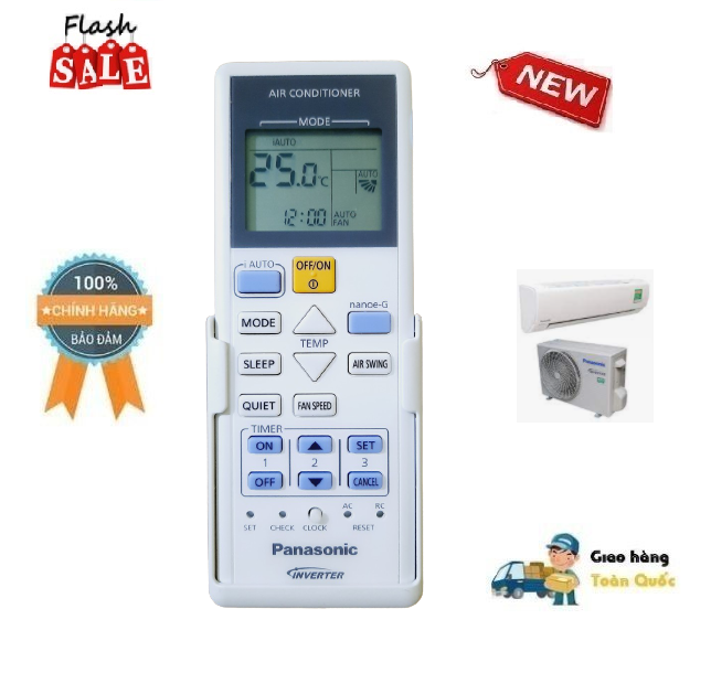 Remote Điều khiển điều hòa Pa_na_so_nic Pa_na_so_nic CS-YZ12SKH-8//YZ9SKH-8- Hàng chính