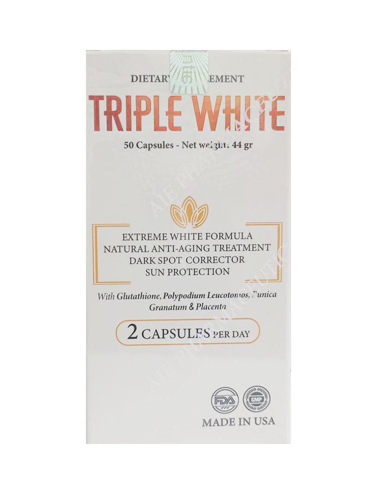 [Góc nhỏ của BS. Én] Viên uống Tripple White - Viên uống trắng da, chống nắng nội sinh chứa Gluthatione 1200mg thumbnail