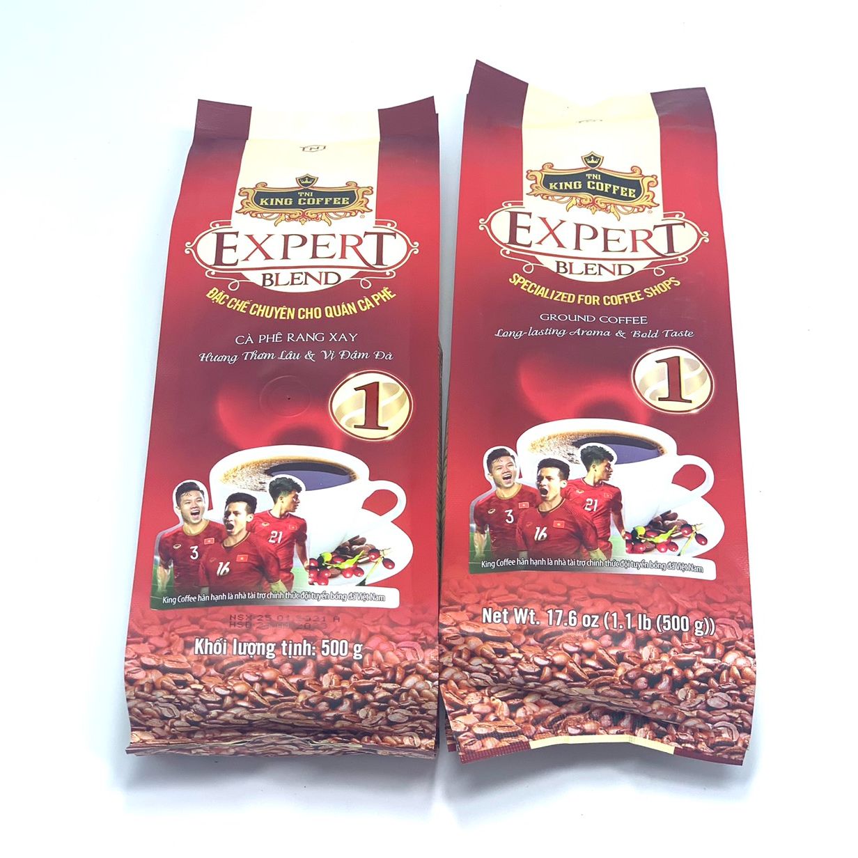 Cà phê Rang Xay EXPERT BLEND 1 King Coffee( Bịch 500gam) - Cà phê pha phin của King Coffee