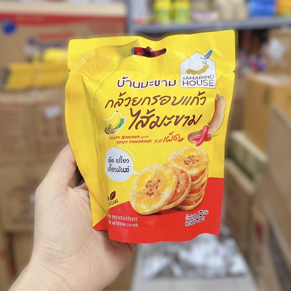 Chuối sấy kẹp me Thái Lan dạng gói 90g
