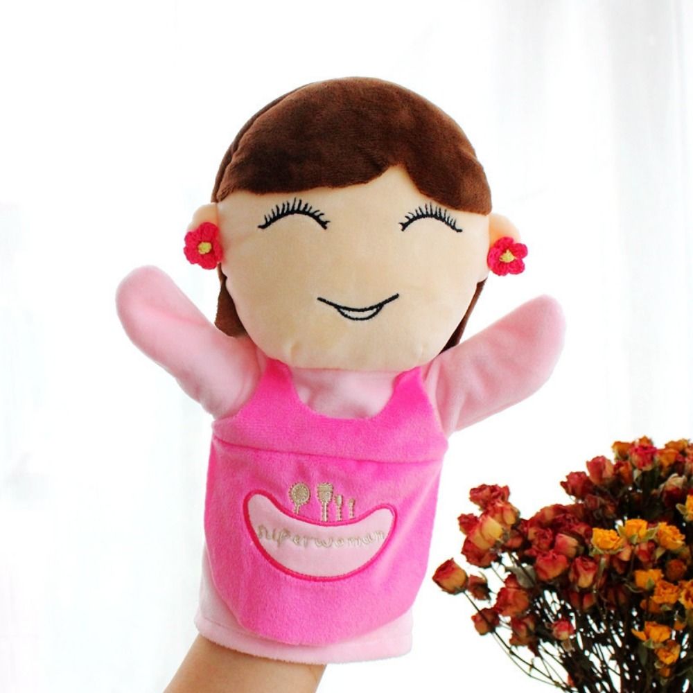 LUDEAU Plush Dolls Toy Soft Toy Familys Members Hand Puppet Finger ...