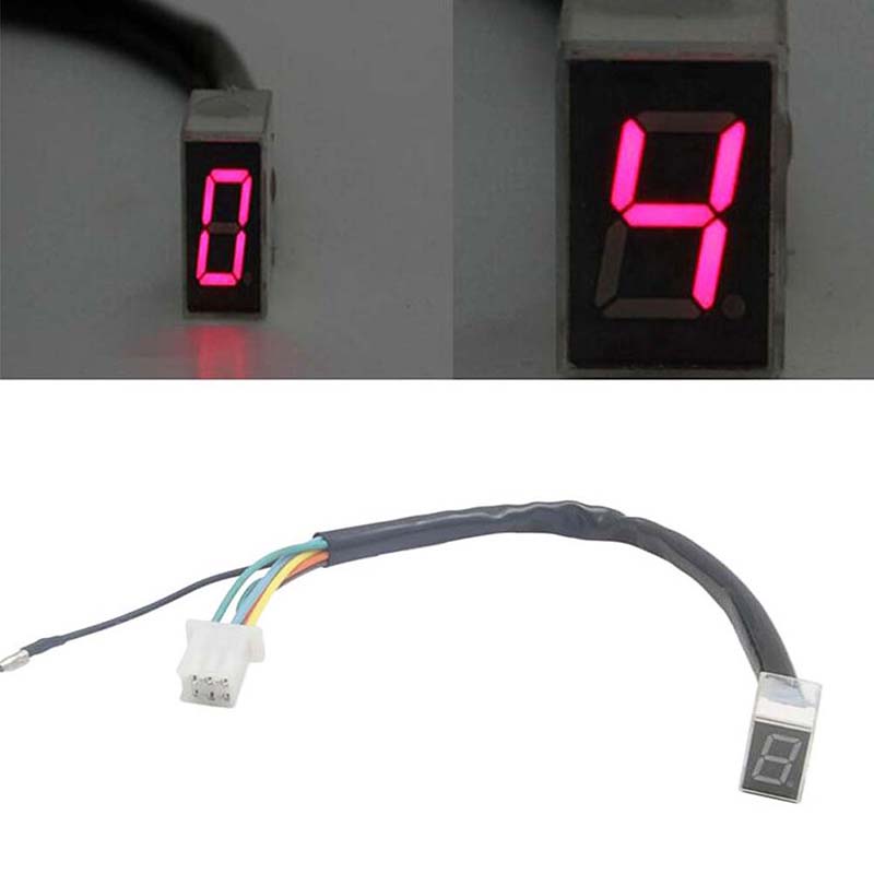 Maraa LED Universal Digital Gear Indicator Motorcycle Display Shift Lever Sensor