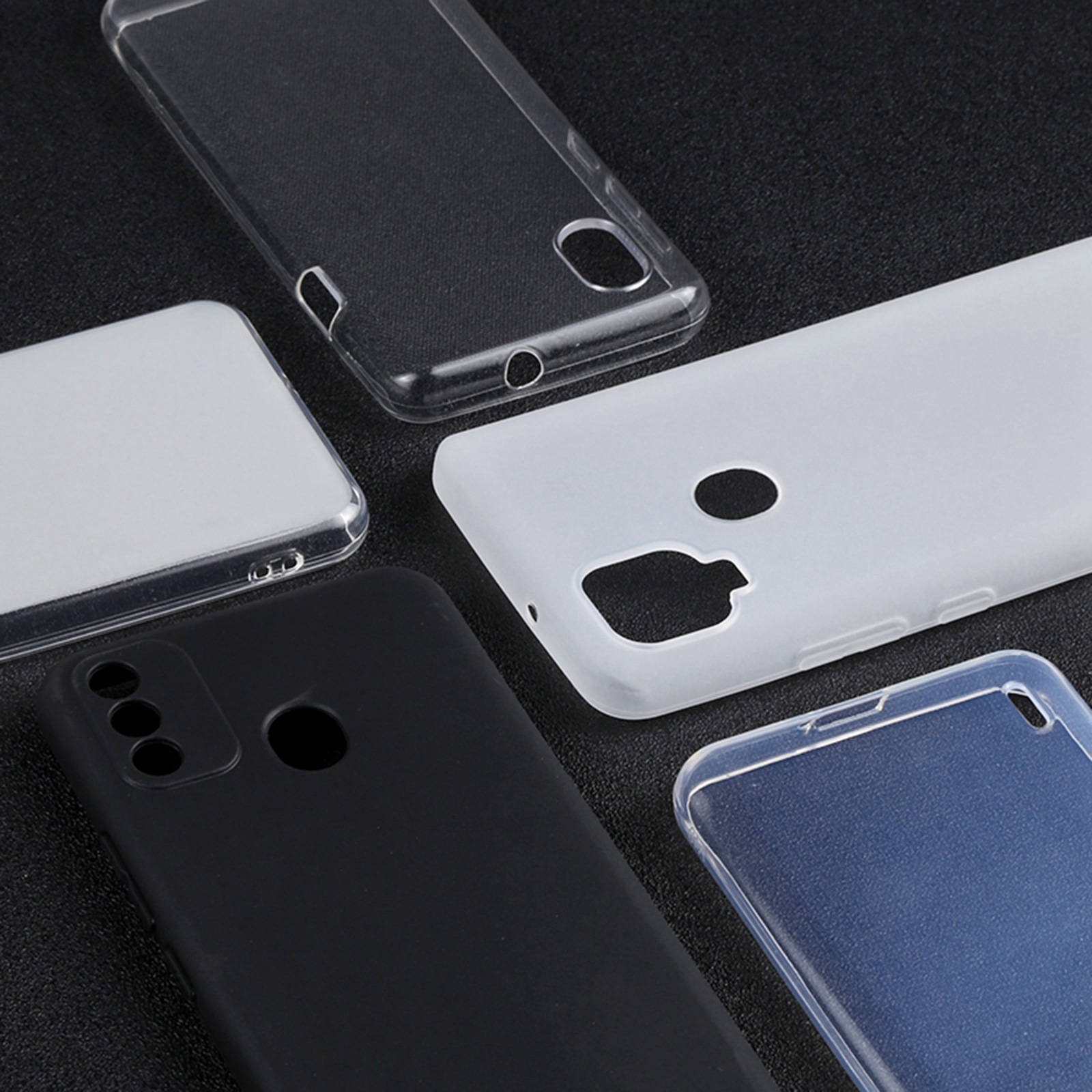 (Ready Stock)For T-Mobile REVVL V+ 5G TPU Phone Case(Pudding Black)