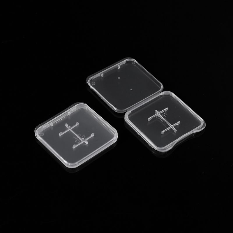 Transparent Standard Micro SD MiC TF Card Memory Card for Case Holder Box Storage Boxes (pack of 10)