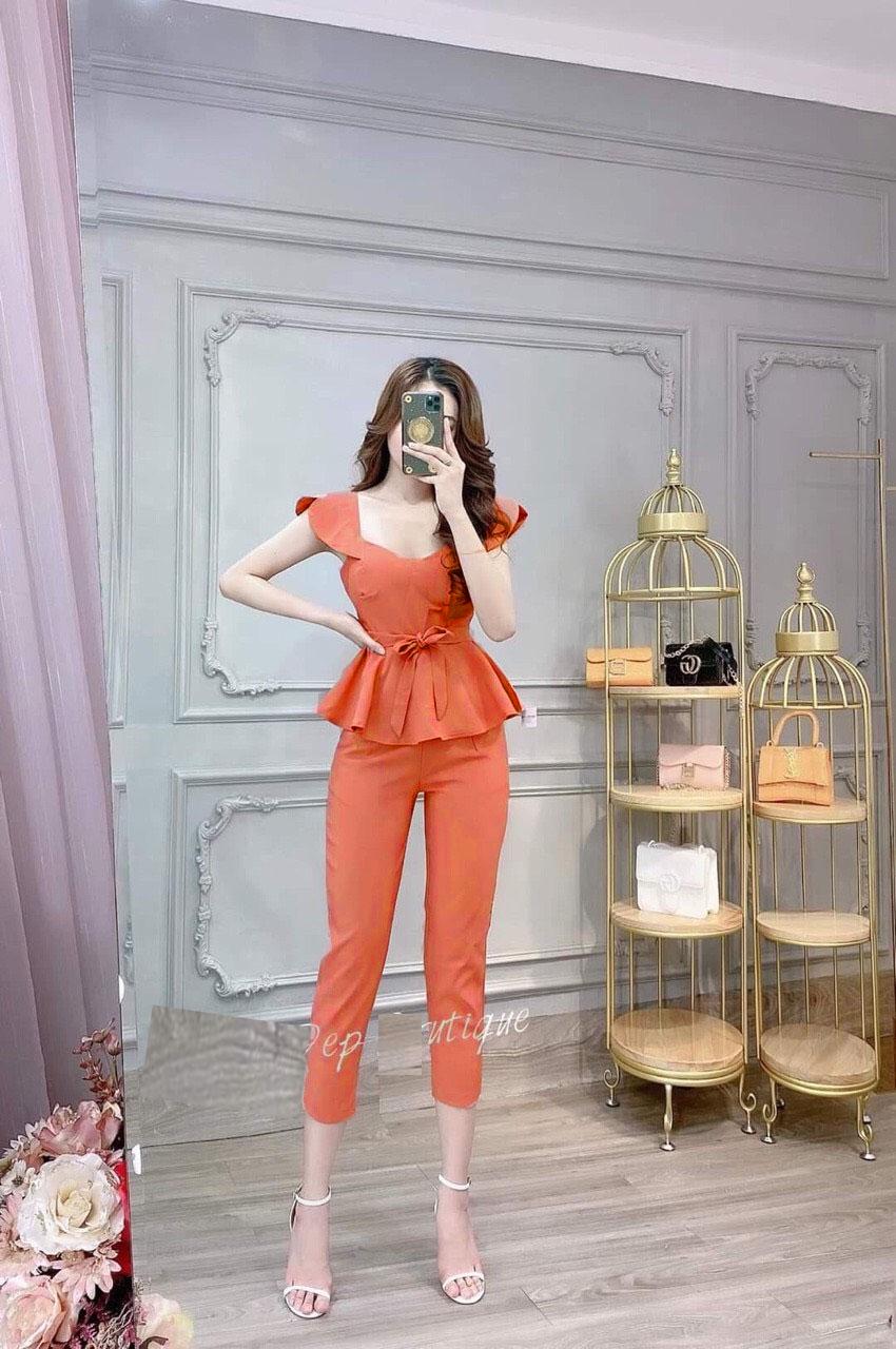 [HCM]Set bộ nữ quần lửng mặc nhà dễ thương