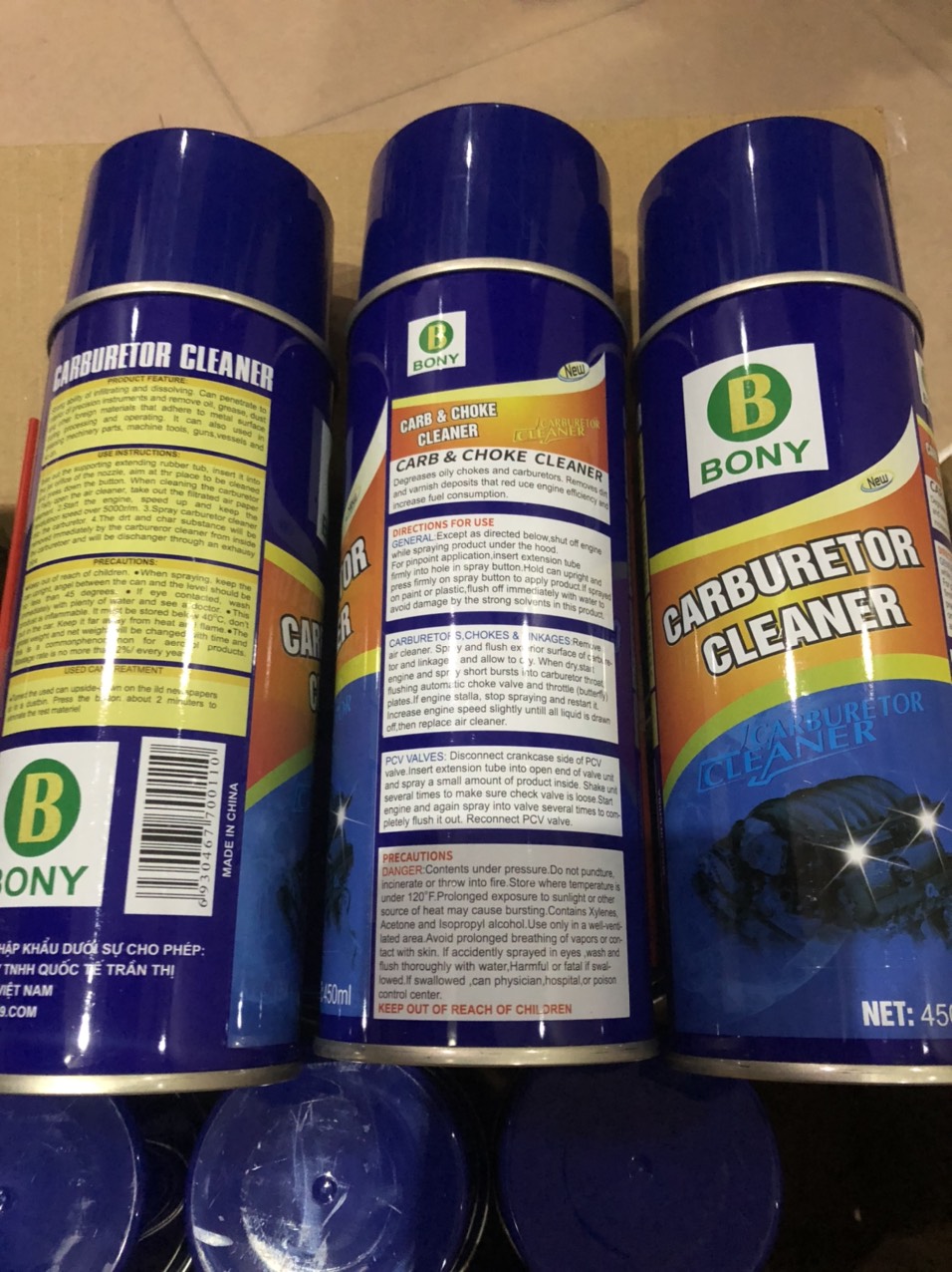 Xịt Rửa Chế Hòa Khí Bony 450ml