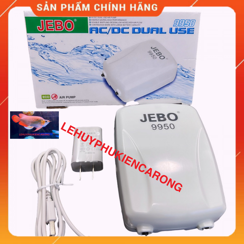 "Hoàn tiền đến 10%" Máy Sủi Oxy TÍCH ĐIỆN 2 Vòi JEBO 9950/9970