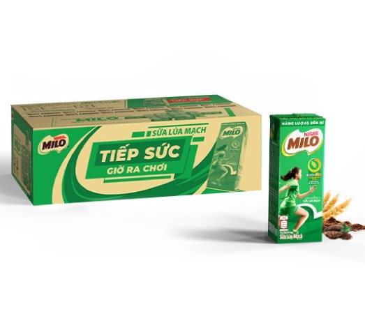 Sữa lúa mạch Nestlé Milo thùng 48 hộp x 180ml