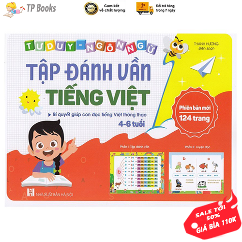 Bộ sách tập đánh vần tiếng việt cho bé - tập đánh vần phiên bản mới nhất - tập đánh vần cho bé từ 4-6 tuổi
