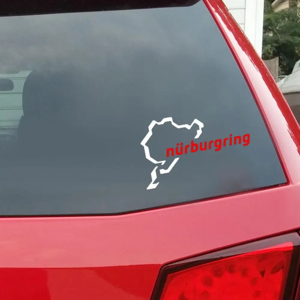 Nurburgring Car Auto Trunk Body Bumper Window Decoration Styling Decals Sticker For BMW Benz/ /Toyota/Hyundai. 