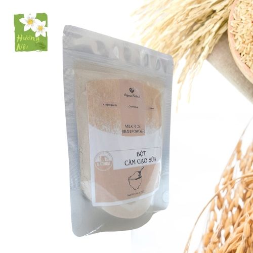 [HCM]Bột cám gạo sữa dưỡng da Organic Herbs 100gr