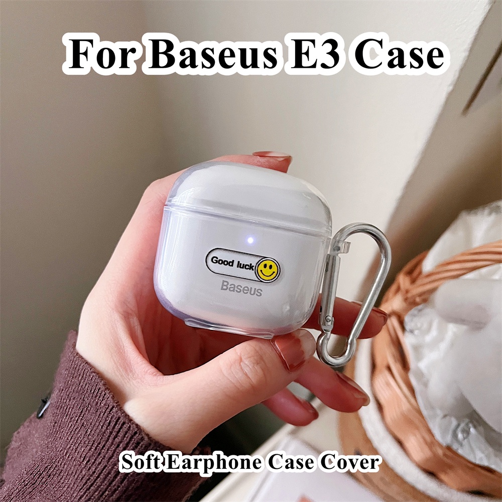 READY STOCK!  For Baseus E3 Case Colorful love heart pattern for Baseus E3 Casing Soft Earphone Case Cover