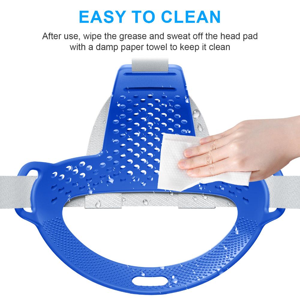 TPU gối đệm đầu đầu thay thế dây đeo Pad đệm giảm áp lực thoải mái cho Meta Quest 3 tai nghe VR