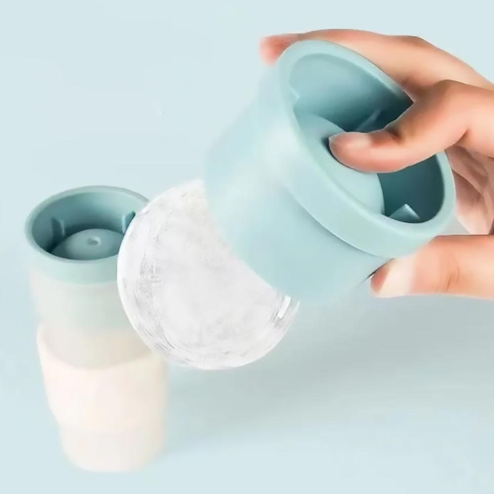 Khuôn Làm Đá Viên Lớn, Khuôn Làm Đá Hình Cầu Bằng Silicon, Khuôn Làm Đá Viên Hình Cầu Bằng Silicon Hình Tròn