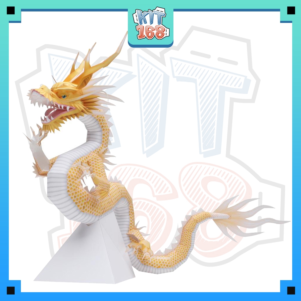Mô hình giấy động vật Linh vật Rồng (size lớn)