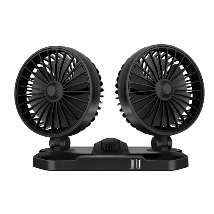 Dual Double Head 360 All Round 12v 24v Car Fan Vehicle Cooling Fan/Electric Car Fan/ Car fan