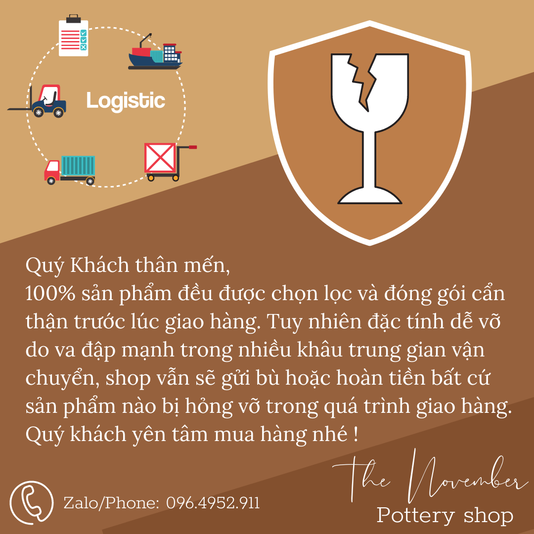 Chén Chè, Bát Chè Hình Trái Tim Men Trắng - Gốm sứ Bát Tràng