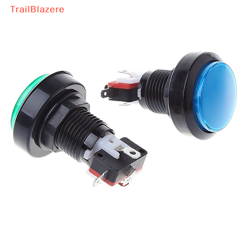 TrailB 1 cái 45 mét push button Arcade nút Led Micro chuyển đổi 12V Power Button chuyển đổi thiết lập màu xanh lá cây Vàng Đỏ Trắng Xanh