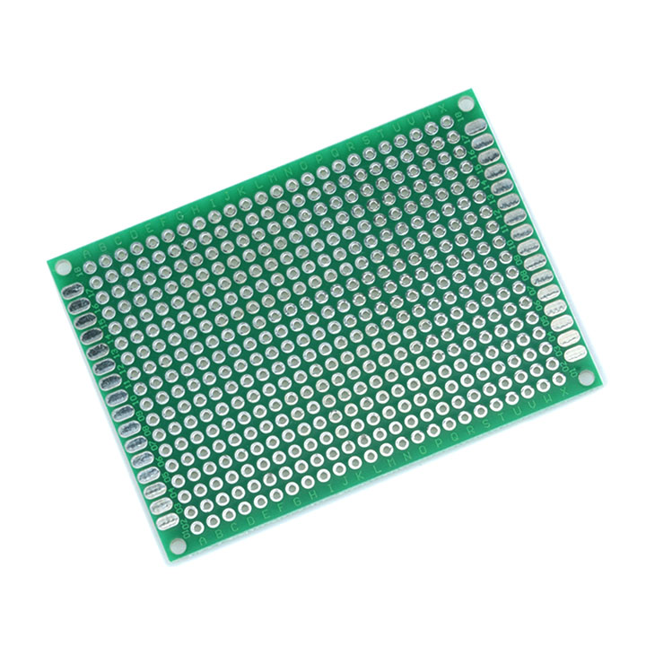 Pcb đục lỗ 5x7cm 1 mặt phủ xanh loại tốt