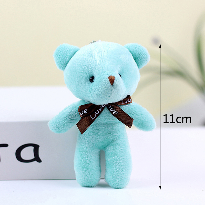Bear Plush Toys Mini Teddy Bear Dolls Toy Bear Pendant costume creative Pendant Party Wedding Keychain Bag Pendant Teddy Doll