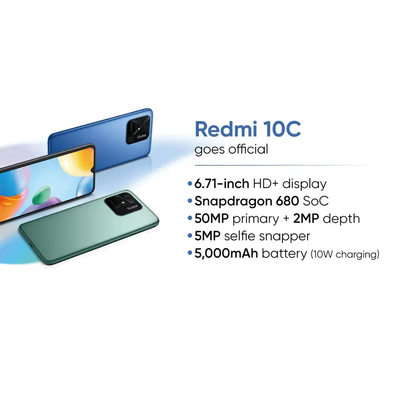 ภาพหน้าปกสินค้าXiaomi Redmi 10c (4/64GB) รุ่นกลางน้องใหม่ ชิป SNAPDRAGON 680 จากร้าน Superiphone บน Lazada