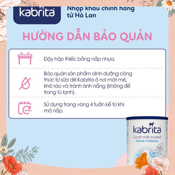[Date 2025] Sữa dê Kabrita Số 2 800g (1-2 tuổi)