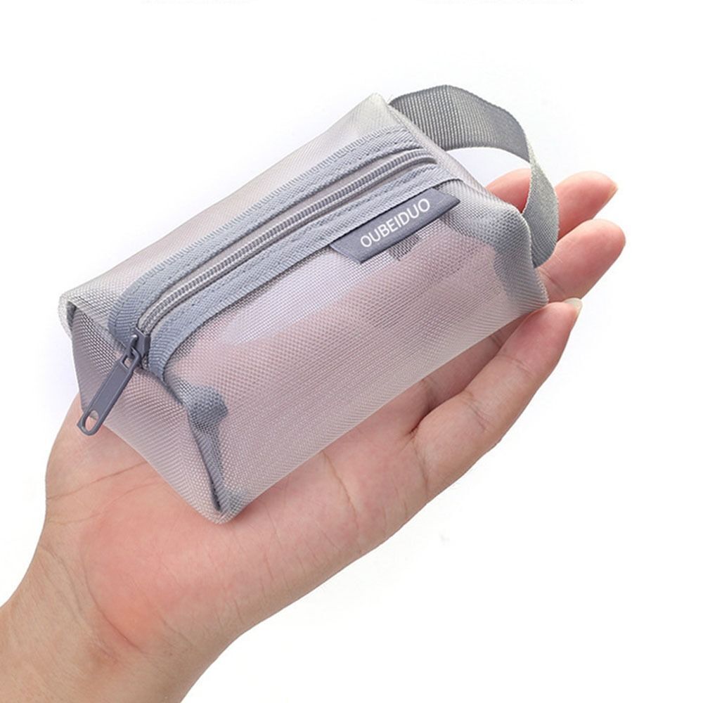 Mesh Storage Bag Portable Cosmetic Bag Key Organizer Bag Mesh Pouch